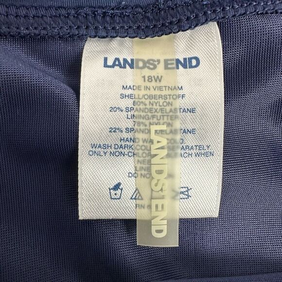 Lands End Swim Skirt with built-in briefs dark blue size 16 347223 - Picture 5 of 7